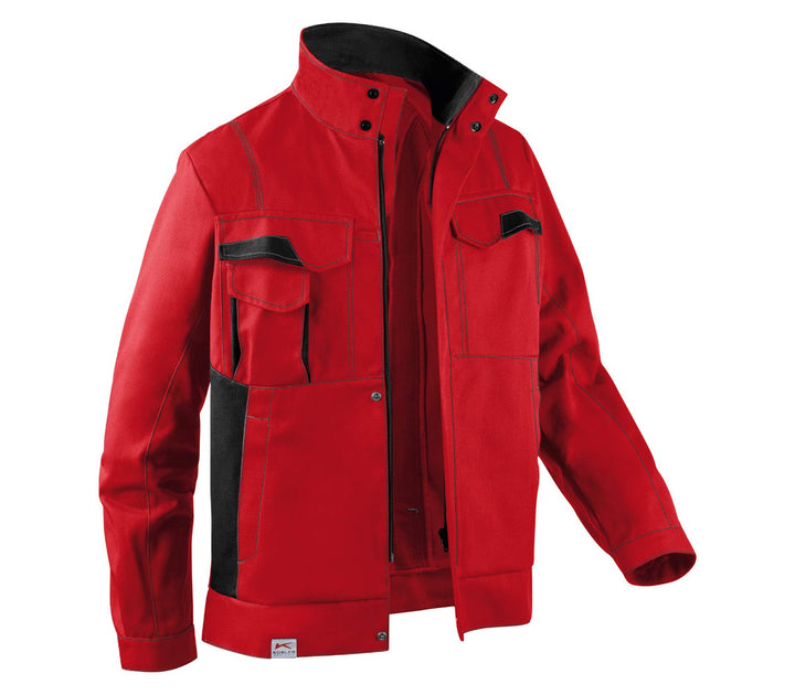 Kübler Arbeitsjacke "Image Dress New Design" Grösse 32, 1 Stück, mittelrot/schwarz, 13453411-5599-32