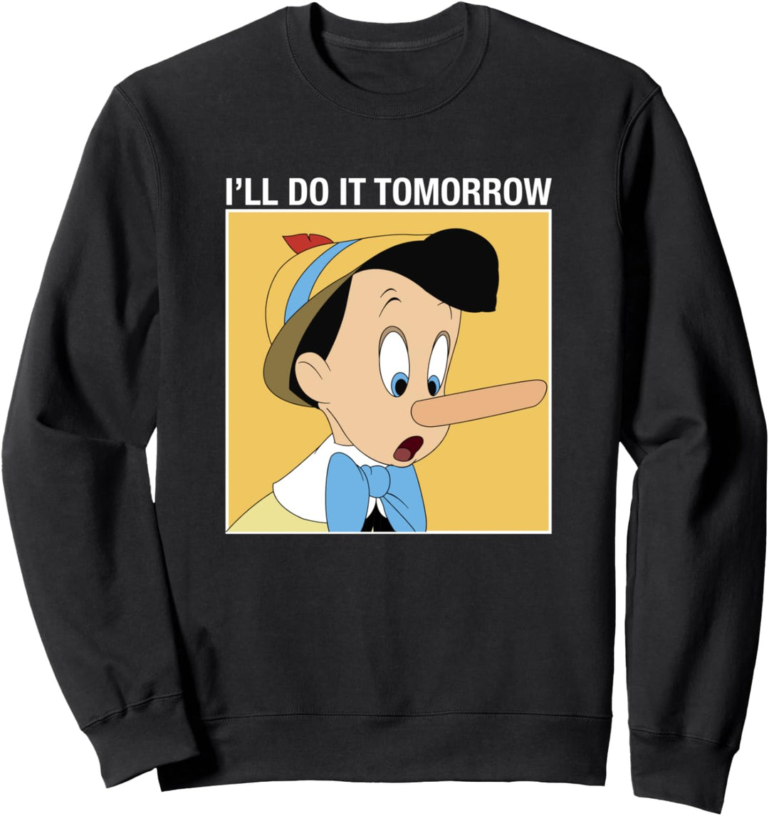 Disney Pinocchio Ich mache es morgen V2 Sweatshirt
