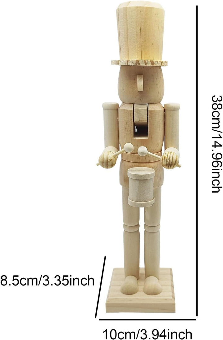 Nussknacker Figuren,Klassische Festliche Figur 38cm,Weihnachts Nussknacker Aus Holz Für Den Tisch |