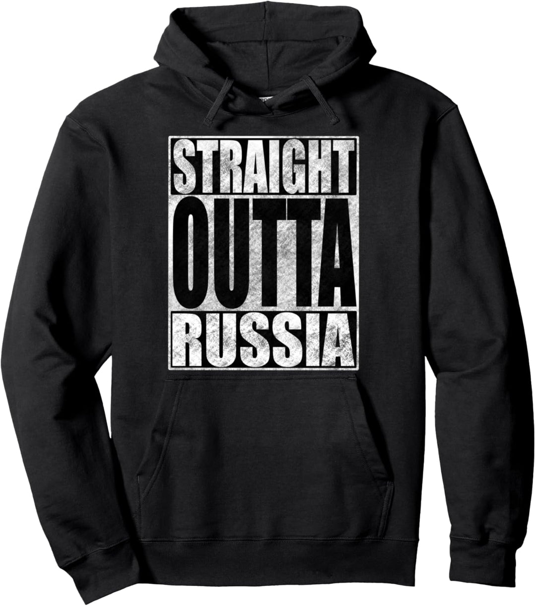 Straight Outta Russia Hip Hop Design Geschenk Pullover Hoodie