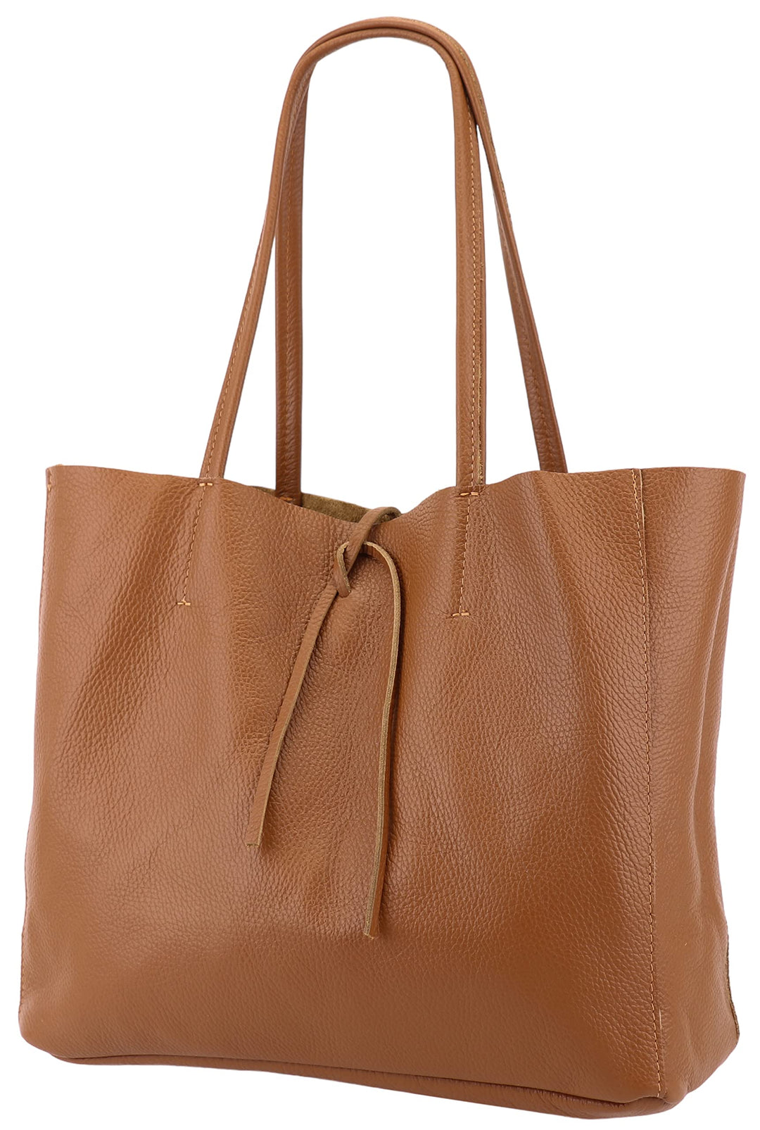 SH Leder ® Damen Echt Rindleder Shopper in Querformat mit Innentasche in vielen Farben Schultertasch