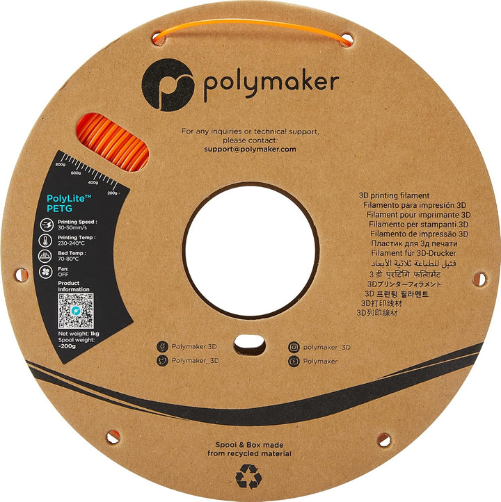 Polymaker PolyLite PETG Orange - 1,75mm - 1kg