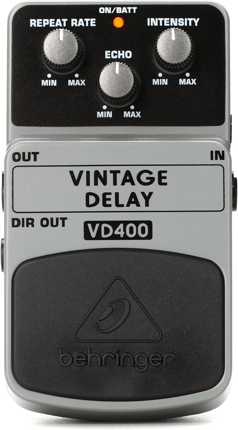 Best Price Square Guitar Pedal, Vintage DELAY VD400 by BEHRINGER & Behringer UC200 Ultimatives Stere
