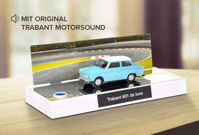 FRANZIS 67115 - Trabant Adventskalender, Metall Modellbausatz im Massstab 1:43, inkl. Soundmodul und