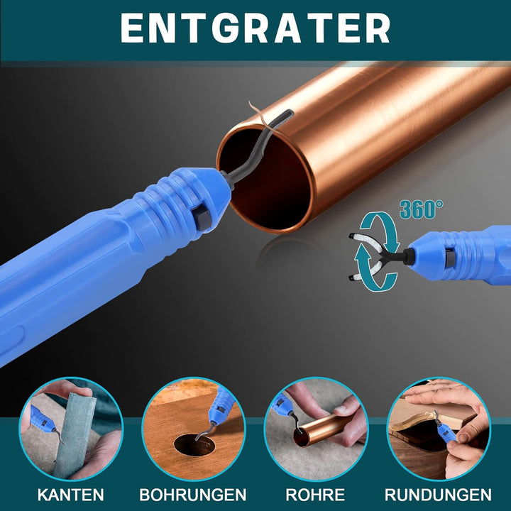 Profi Presszange Kupferrohr CR V-Kontur und TH-Kontur mit Rohrabschneider, Handpresszange Kupferrohr