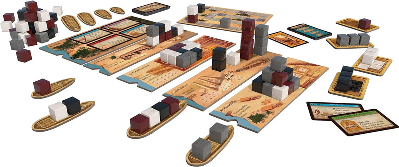 Kosmos 692384 - Imhotep - Baumeister Ägyptens, das Grundspiel, Strategiespiel mit viel Interaktion u