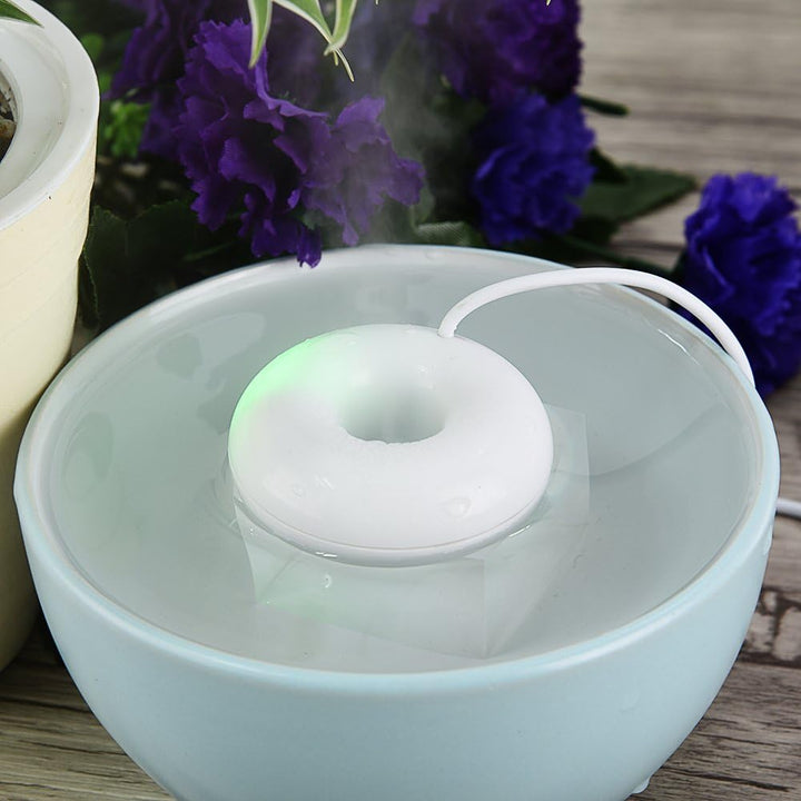 Eboxer Tragbarer Mini-Donut-förmiger USB-Zerstäubungsspray-Luftbefeuchter USB Luftbefeuchter für Hom