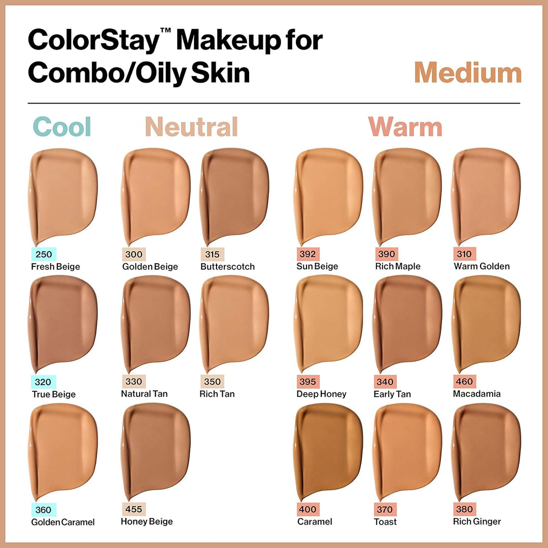 REVLON - ColorStay Makeup for Combination/Oily Skin 380 Rich Ginger - 1 fl. oz (30 ml)