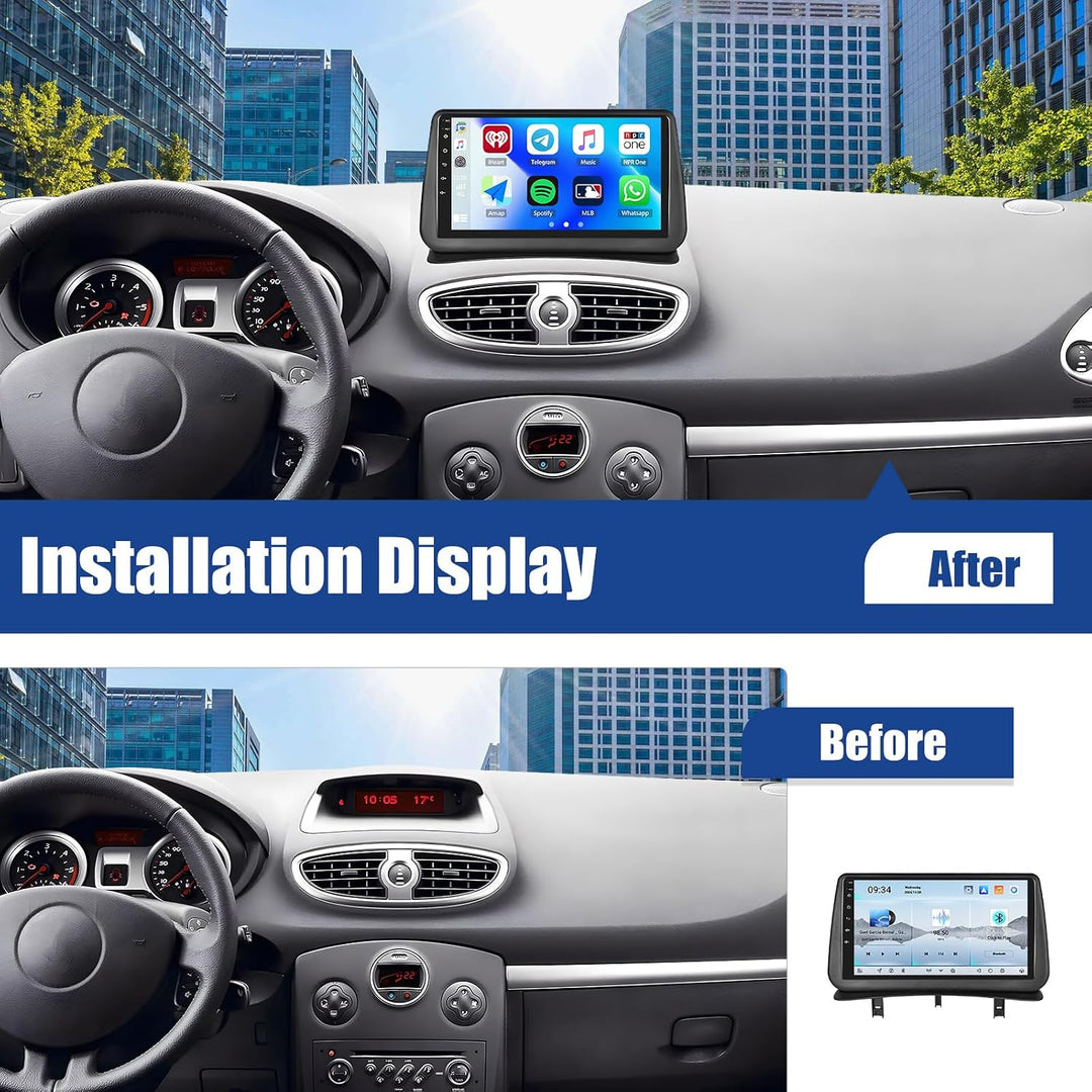 SIXWIN Qualcomm 8 Core 4+64G Android 15 Autoradio mit CarPlay/Android Auto/DSP für Renault Clio 3 20