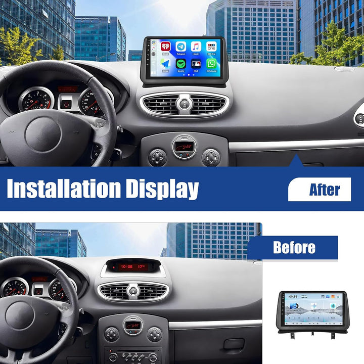 SIXWIN Qualcomm 8 Core 4+64G Android 15 Autoradio mit CarPlay/Android Auto/DSP für Renault Clio 3 20