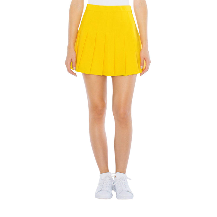 American Apparel Damen Gabardine Tennis Skirt Tennisrock, M Gold