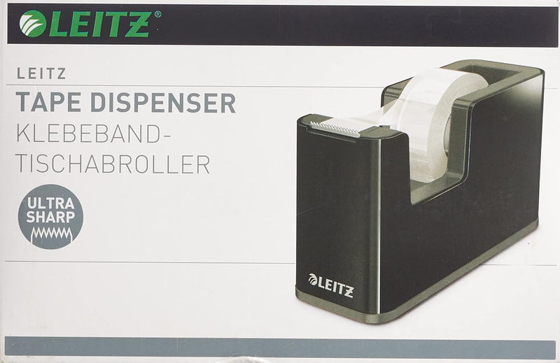 Leitz Klebeband-Tischabroller, Fester Stand & NeXXt Bürotacker aus Metall, Für 30 Blatt, Ergonomisch