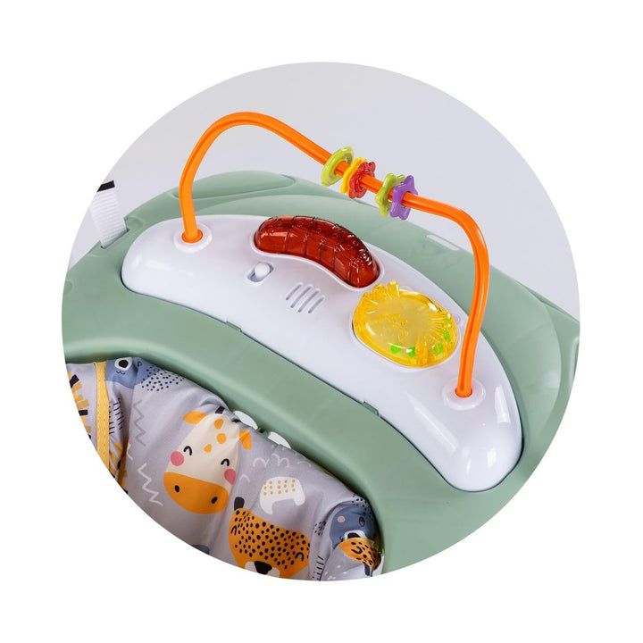Chipolino Hopser Jumpy Car Musik Licht Hängespielzeug Musikpanel verstellbar grün, grün