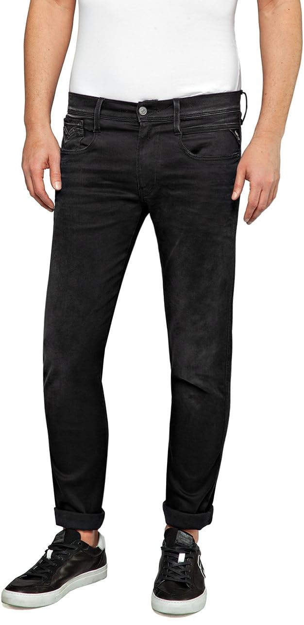 Replay Herren Jeans Anbass Slim-Fit Hyperflex mit Stretch