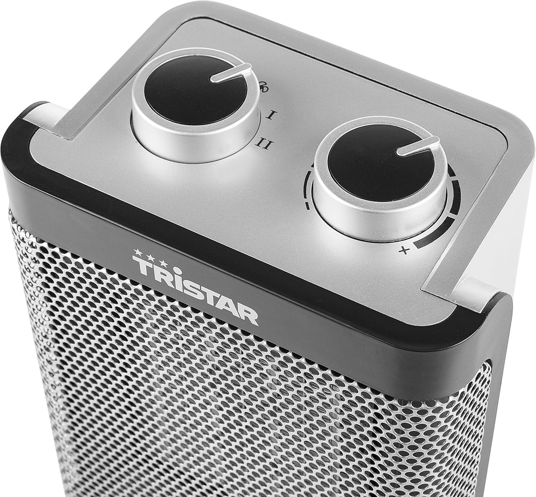 Tristar Keramik Elektroheizlüfter - 3 einstellbare Leistungsstufen/regelbares Heizthermostat/Ventila