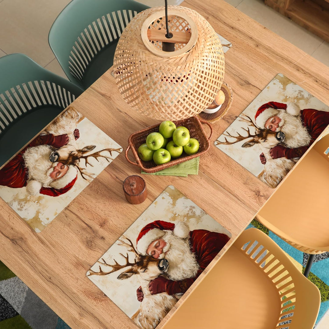 KitchenYeah© Platzsets Abwaschbar 6-Teilig 45x30 cm Tischsets Platzdeckchen Platzset Unterlage Tisch