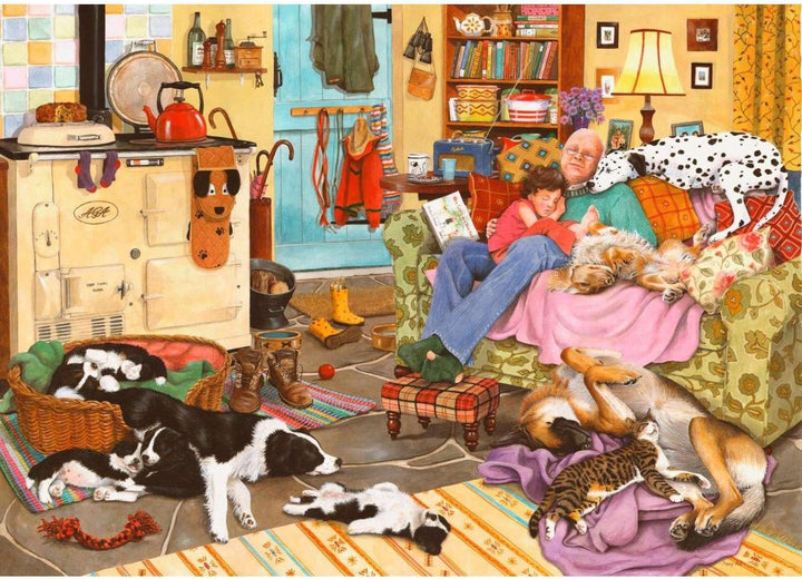 The House of Puzzles - Puzzle mit 1000 Teilen – Hund müde – "New Juli 2023"