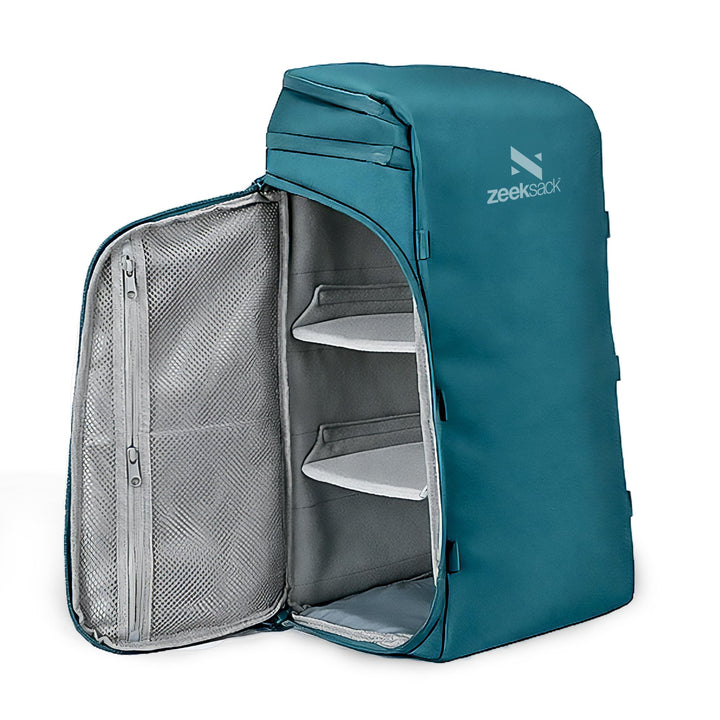 Zeeksack Rucksack Türkis 30L - The Organizer Backpack & Reiserucksack mit Laptopfach, herausnehmbare