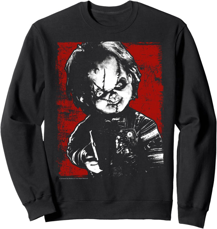 Child's Play Chucky Distressed Portrait Sweatshirt