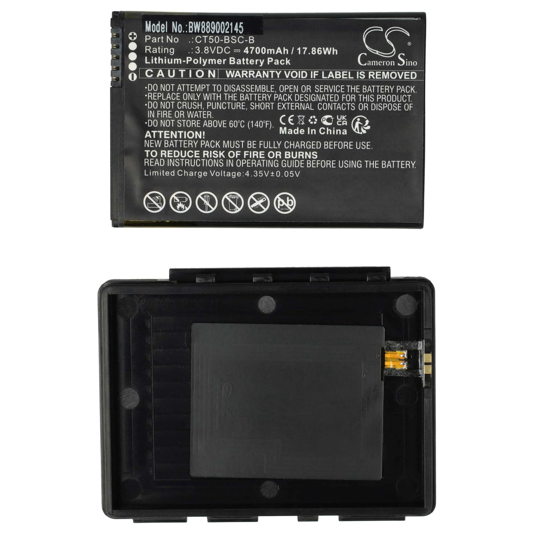 vhbw Akku kompatibel mit Honeywell Dolphin CT65, CT60 Mobilcomputer PDA Scanner (4700 mAh, 3,8 V, Li