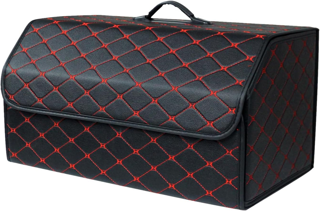 Ergocar Kofferraum Organizer Luxus-PU-Leder Aufbewahrungstasche Organizer Wasserdicht Faltbar Koffer