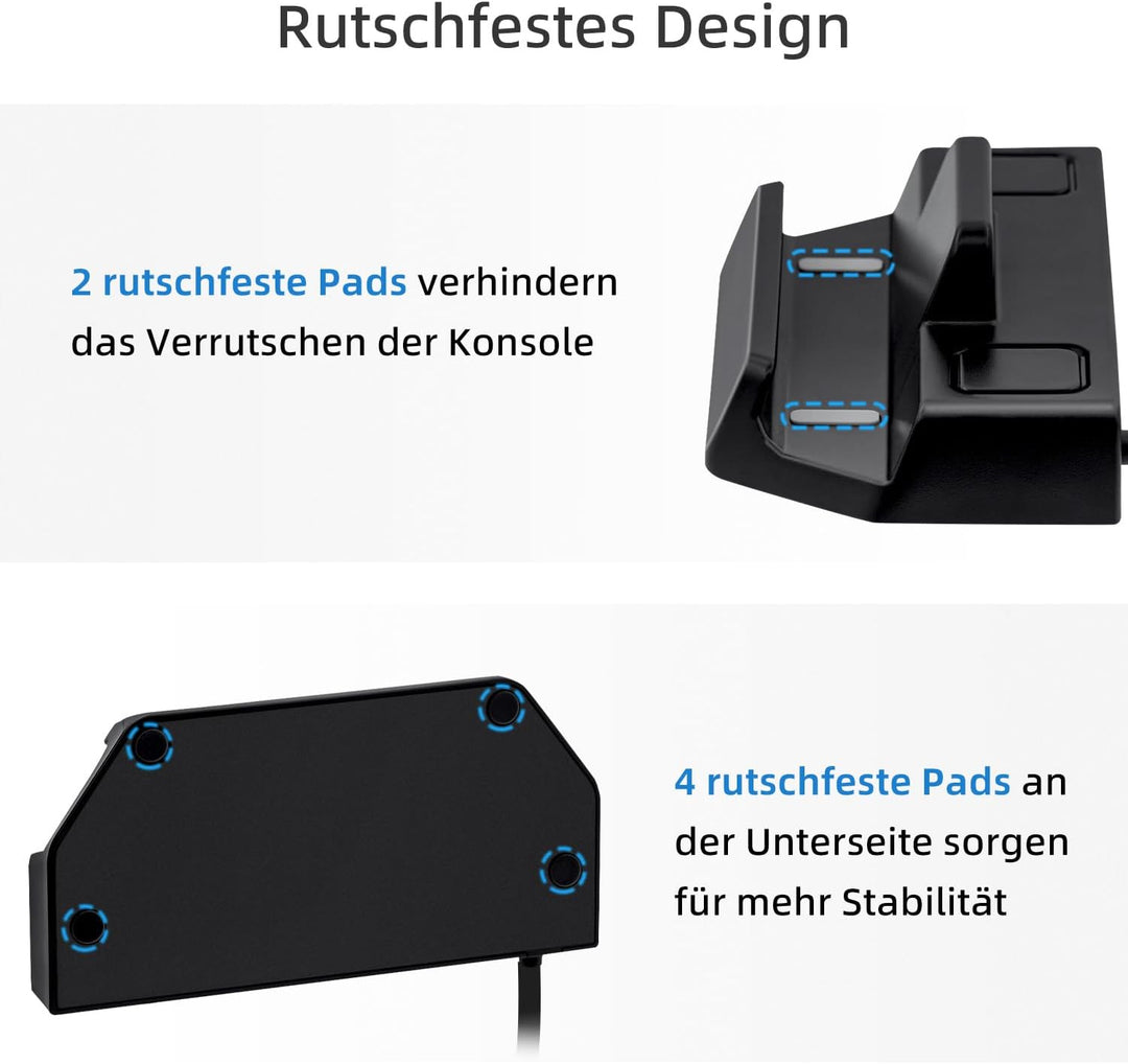 Mcbazel Steam Deck Dock, 6 in 1 Docking Station mit HDMI 2.0 4K@60Hz, Gigabit Ethernet, 3 USB 3.0, P