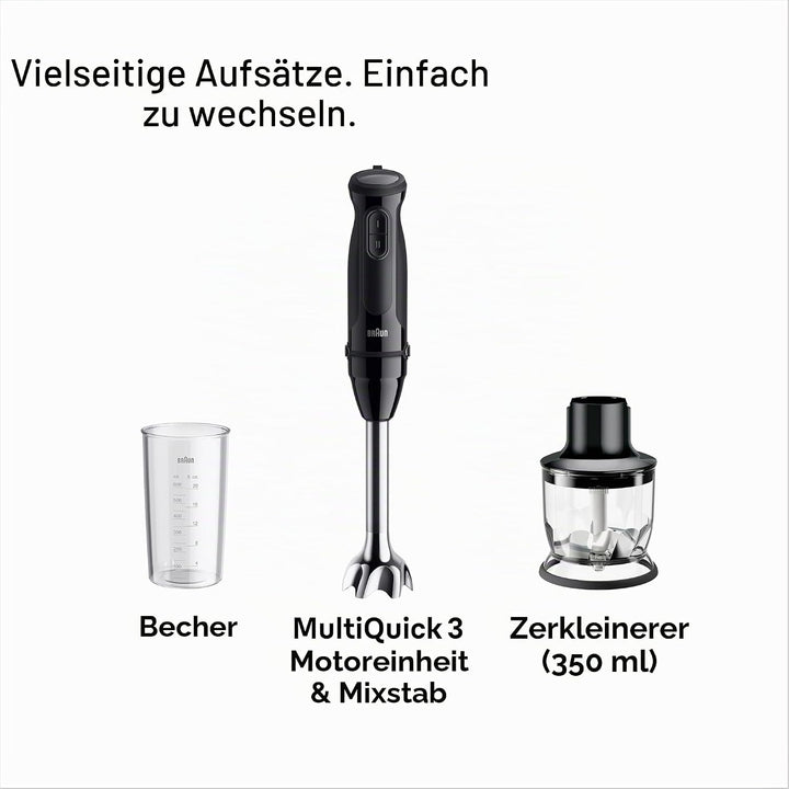 Braun MQ30201MBK Stabmixer Serie 3