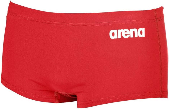 Arena Herren Solid Squared Trainings Badehose Rot (Red-white) XS, Rot (Red-white) 3