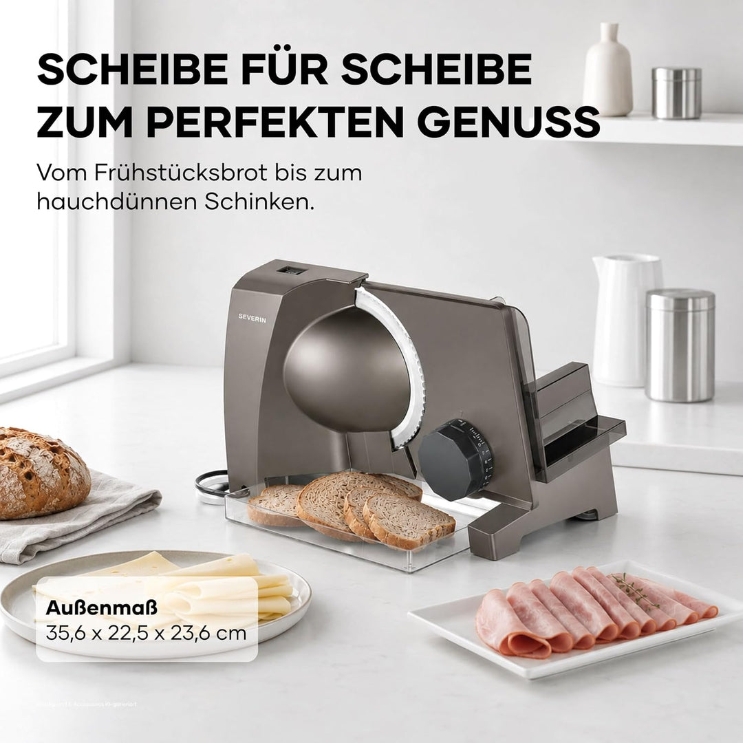 Severin Allesschneider für Brot, Aufschnitt oder Käse, Brotschneidemaschine