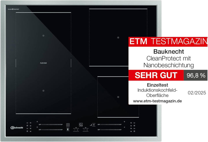 Bauknecht BS 5760C CPFT Induktions-Kochfeld / 60 cm/CleanProtect – mühelose Reinigung nur mit Wasser
