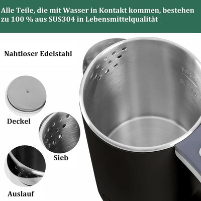 Wasserkocher Klein 800ML Reisewasserkocher, 5 Minuten schnelles Kochen Tragbarer Mini Camping , Leis