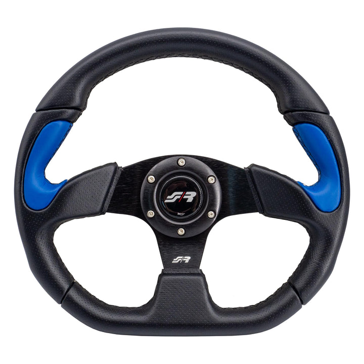 Simoni Racing X2330PUN/PA X2 Blue Universal Steering Wheel, Schwarz und Blau