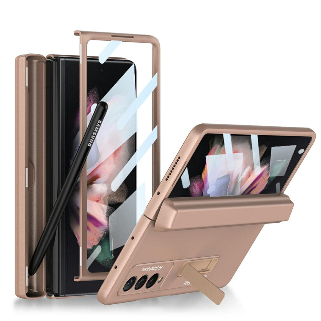 COQUE Galaxy Z Fold 3 Hülle, Shell-Membran Integriertes Scharnier All-Inclusive-Handyhülle mit verst