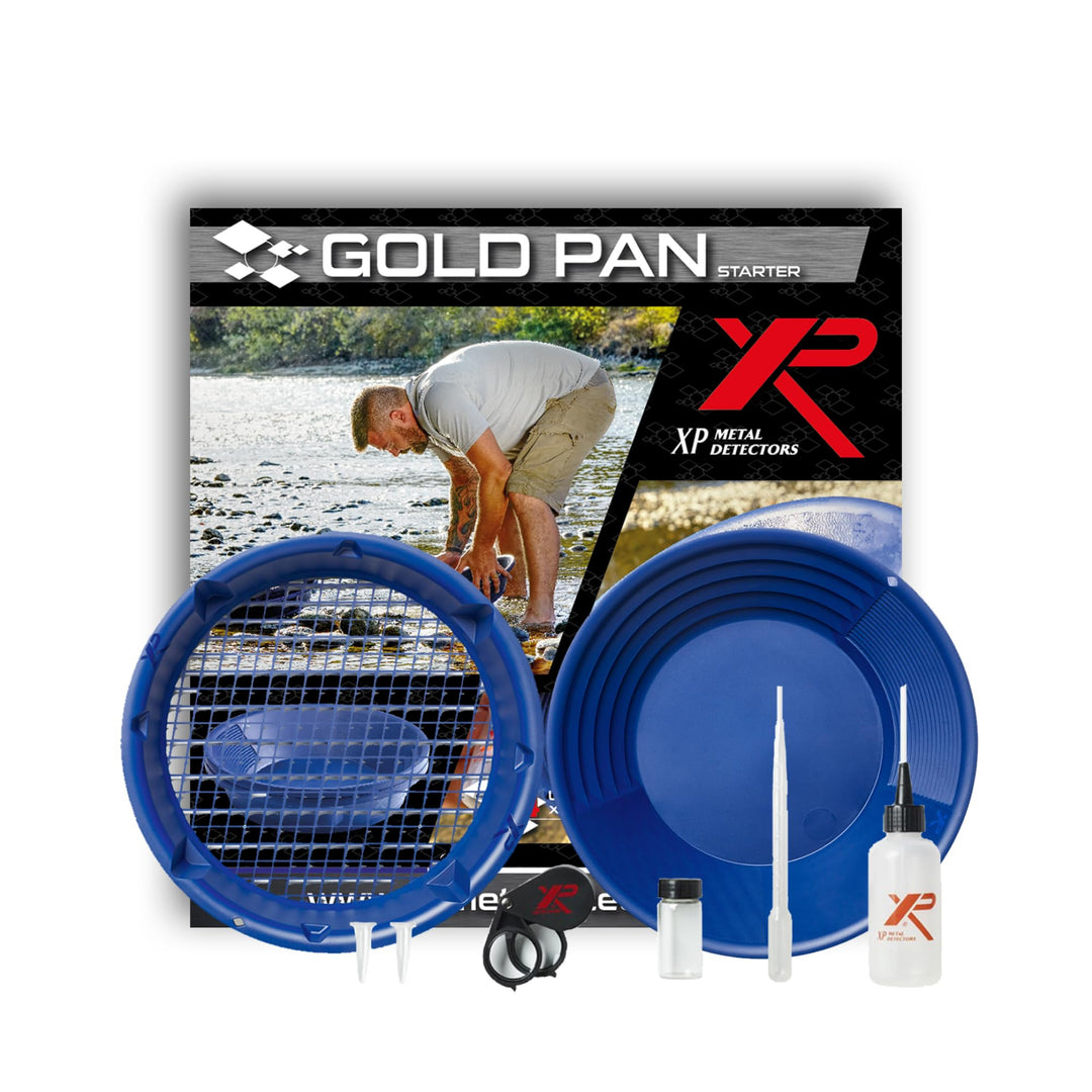 XP Metal Detectors Goldpfanne Starter Kit - Ideal für den Einstieg in die Goldsuche - mit XP Goldpfa