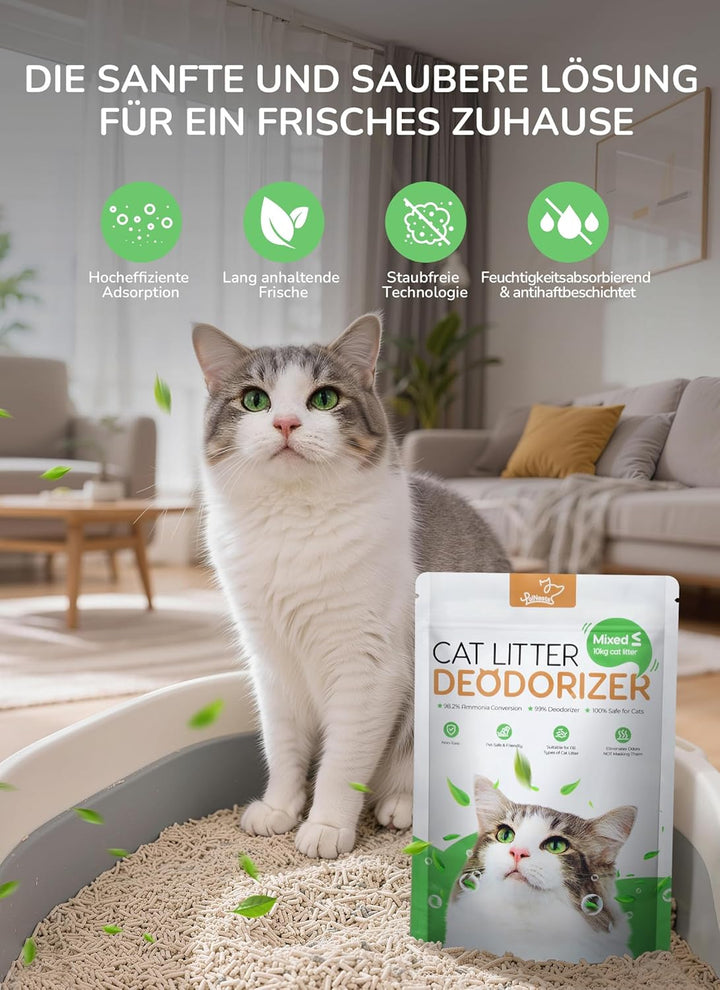 Katzenstreu-Erfrischer, PalNests AOP Katzenstreu-Desodorierung Granulat, Geruchsentferner für Hausti