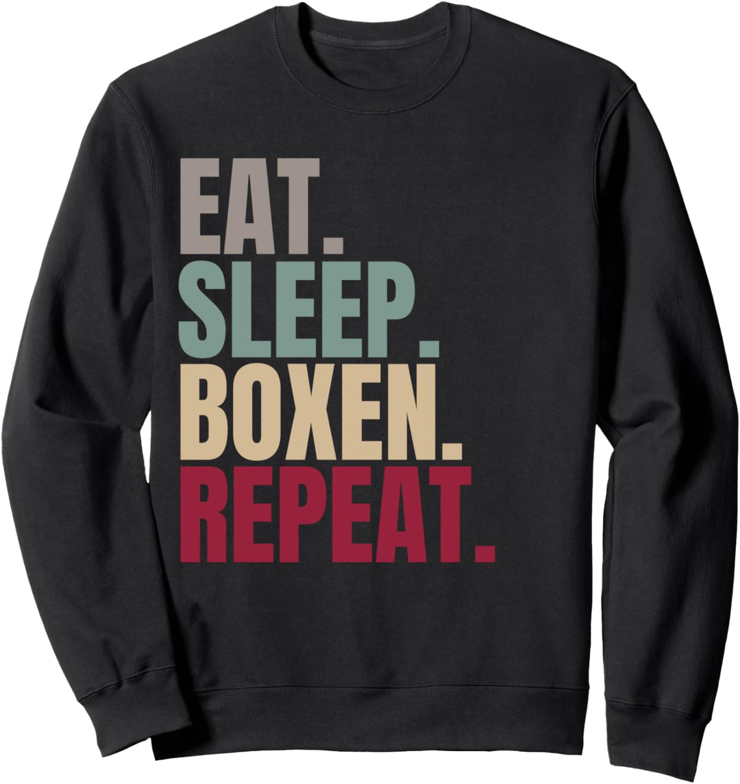Eat Sleep Boxen Repeat Sweatshirt