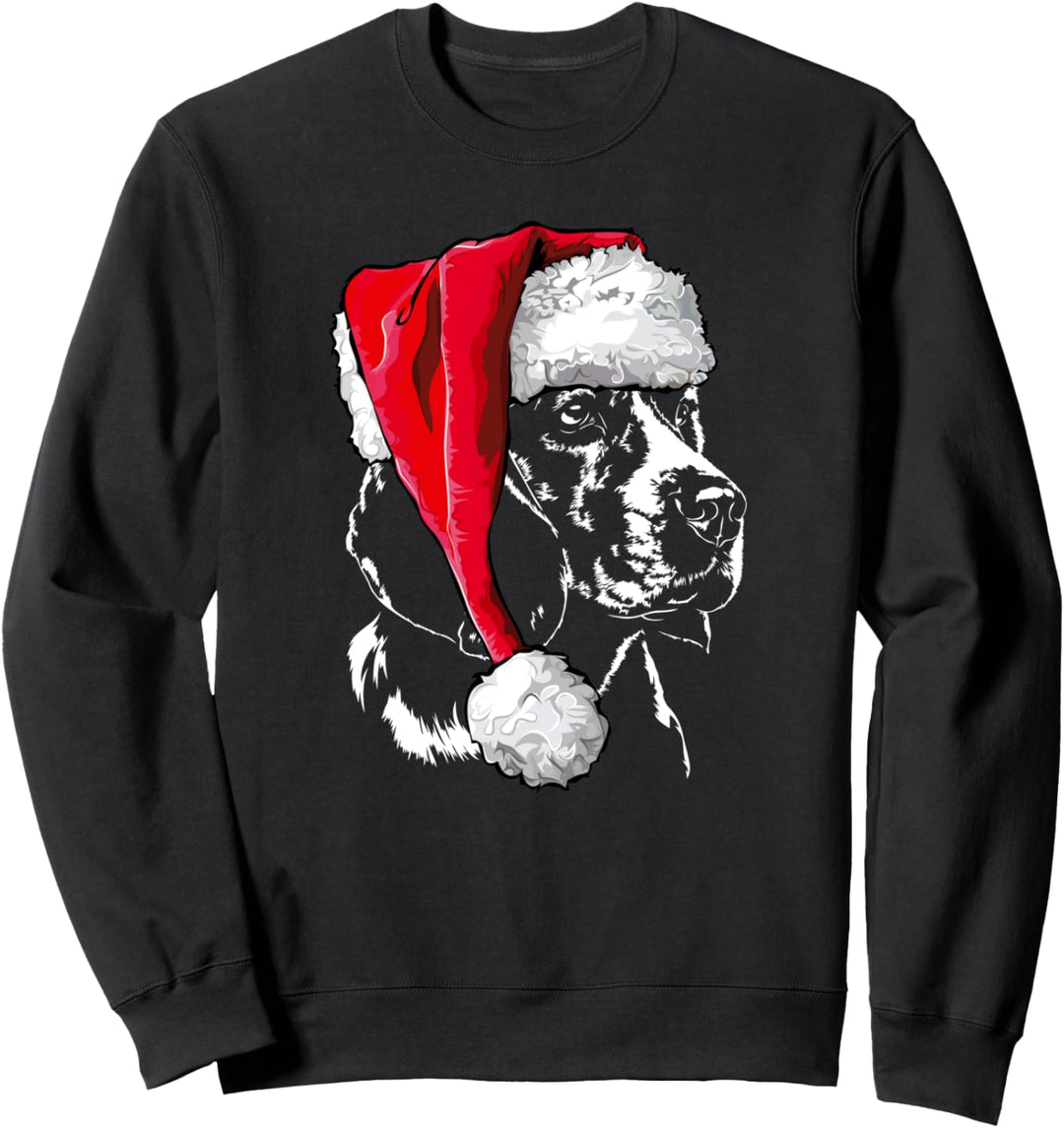 Lustiger Beagle Weihnachtsmann Weihnachten Hunde Sweatshirt