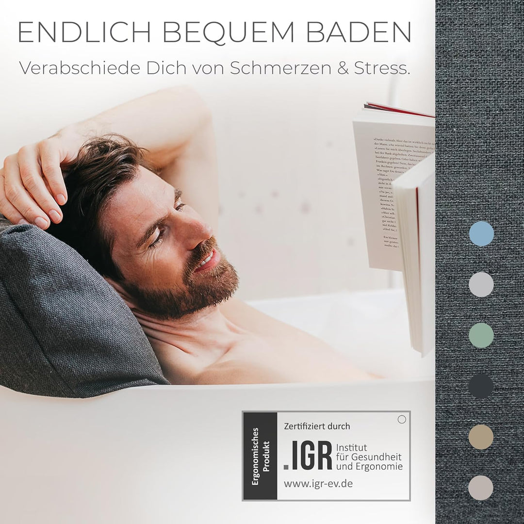 BADESOFA® Badewannen-Kissen S | Premium-Qualität | Bequemes Wannen-Kissen | Schnelltrocknend | Made