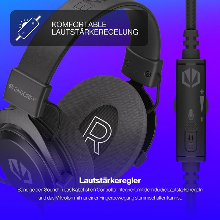 ENDORFY VIRO Infra, over ear headphones, fabric earpads, detachable microphone | EY1A003