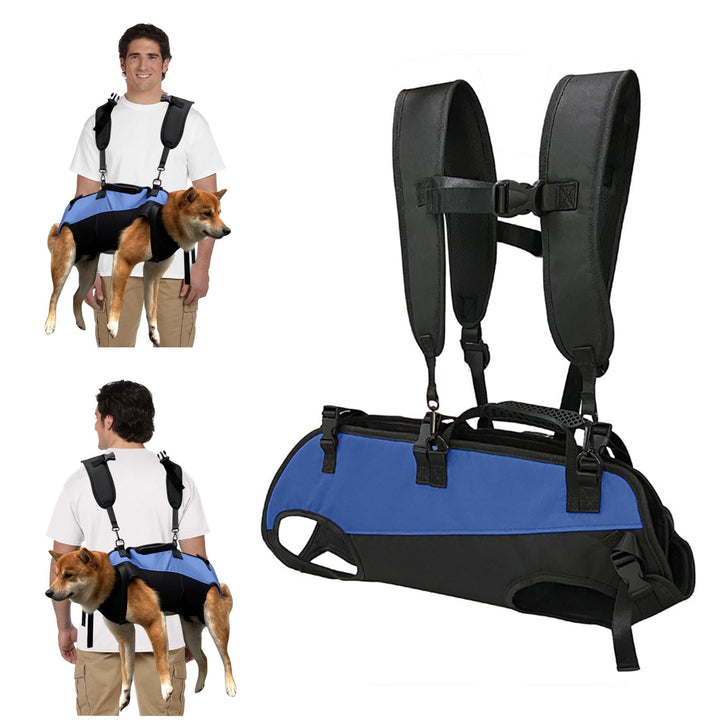 PETCUTE Hunde-Tragegeschirr,Hundegeschirr-Rucksack für grosse Hundes,Ganzkörpergeschirr mit Griff,Ve