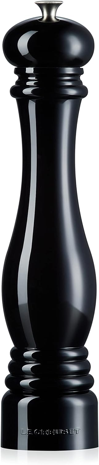 Le Creuset Classic Salzmühle, Gross, Robuster ABS-Kunststoff, Korrosionsbeständig, 518 g, Schwarz gl