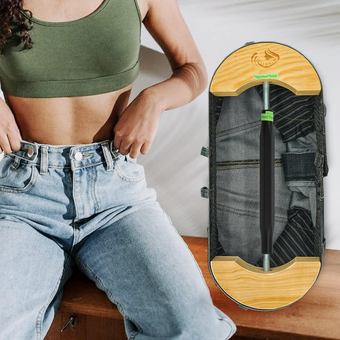 Haibeir Einfacher Hosenspanner für Jeans mit Aluminiumlegierung, verstellbare Schnalle, Taillendehne