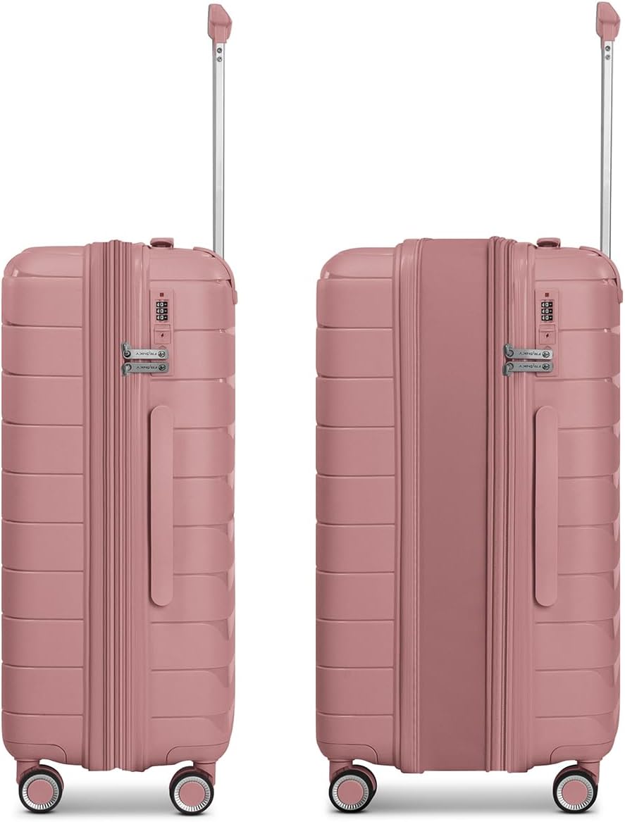 Franky Check-in Koffer für Damen und Herren | mittelgrosser Trolley 42 x 24 x 65 cm aus hochwertigem