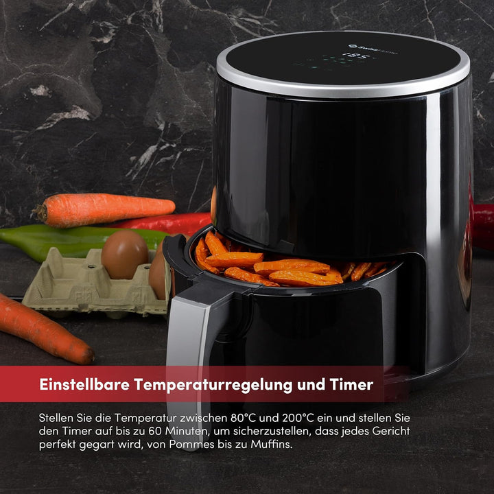 Z SwissHome PETIT - Heissluftfritteuse 2.5L 1200W - Digitales Display - Einstellbare Temperatur 80-2
