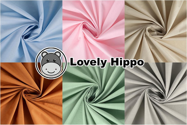 Lovely Hippo Spannbettlaken, 80 x 160 cm + 1 Matratzenschoner 80 x 160 cm, wasserdicht, kompatibel m