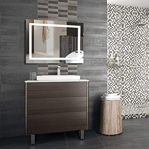 Willonin Badspiegel mit Beleuchtung,Badezimmerspiegel mit Beleuchtung, LED Touch, Energiesparend, wa