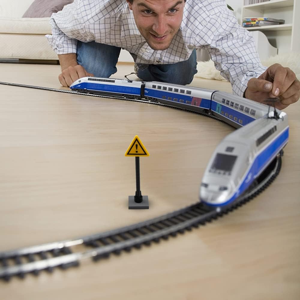 hocadon 40 x City Bausteine Schienen, Eisenbahn Erweiterungs Sets, City Schienen Zug für Bausteine G