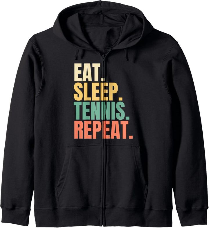 Eat Sleep Tennis Repeat Kapuzenjacke