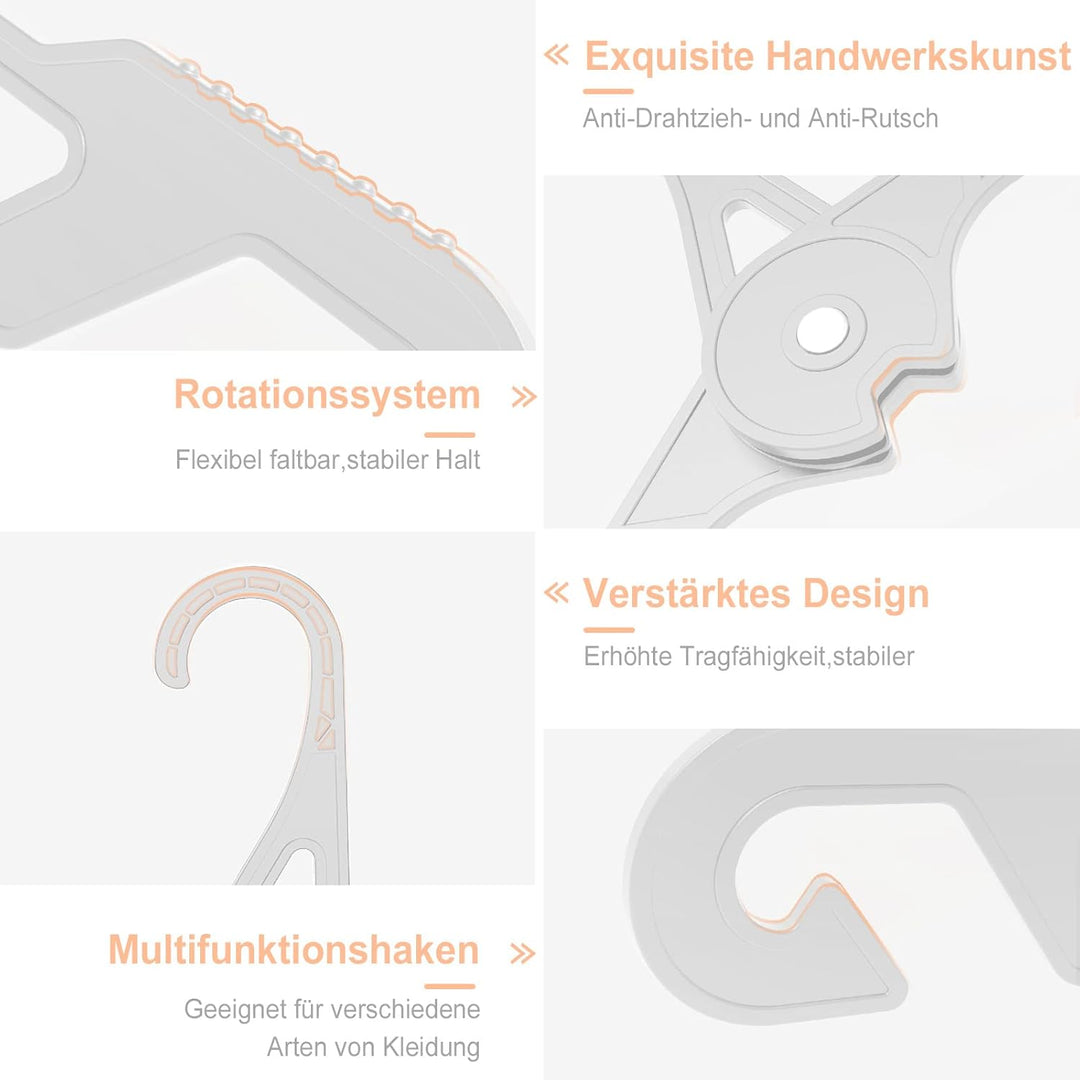 NICEDACK Premium Reisebügel Tragbare Klapp Kleiderbügel Super Bearing Collapsible Hanger Faltbare Kl