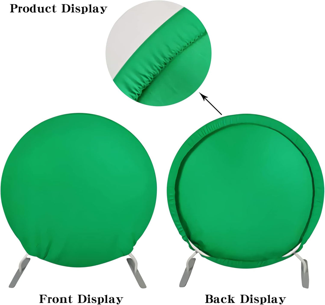 Aoihrraan 230cm Durchmesser Grün Runden Fotografie Hintergrund Rein Grün Hintergrund Geburtstag Part